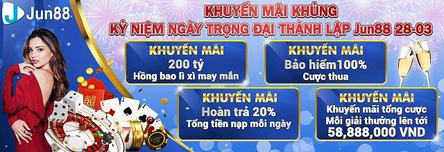 Những chương trình khuyến mãi Jun88 siêu hot Những chương trình khuyến mãi Jun88 siêu hot