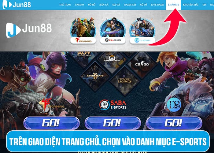 Các bước tham gia E-Sports Jun88 Các bước tham gia E-Sports Jun88