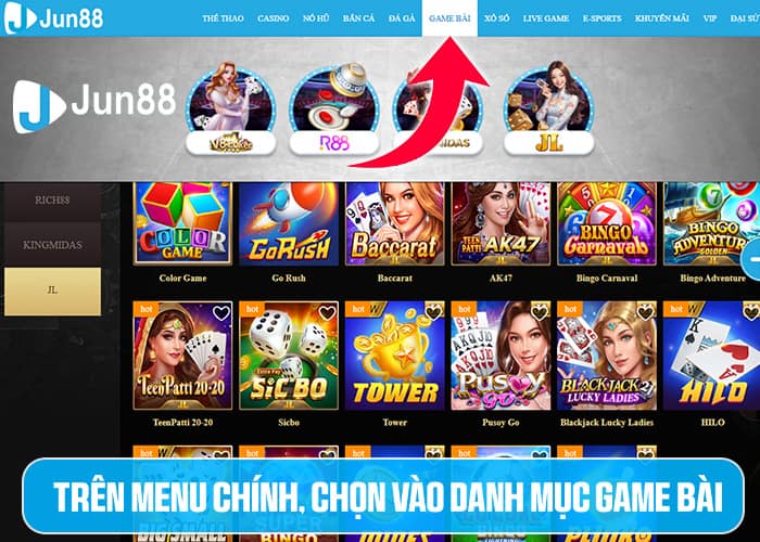 Các bước tham gia Game Bài Jun88 Các bước tham gia Game Bài Jun88