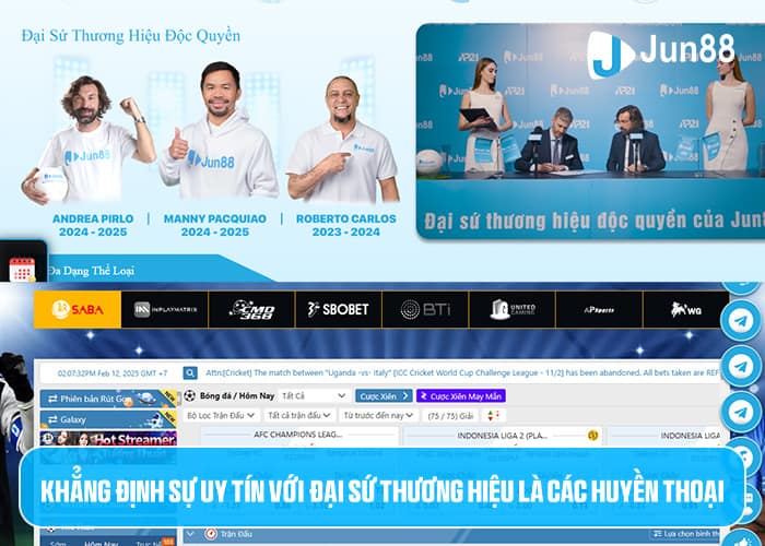 Jun88 khẳng định uy tín bằng các đại sứ thương hiệu Jun88 khẳng định uy tín bằng các đại sứ thương hiệu