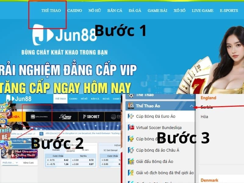 Các bước đặt cược thể thao ảo đơn giản và dễ hiểu Các bước đặt cược thể thao ảo đơn giản và dễ hiểu