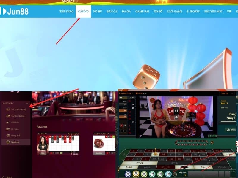 Các bước tham gia chơi roulette online tại Jun88 Các bước tham gia chơi roulette online tại Jun88