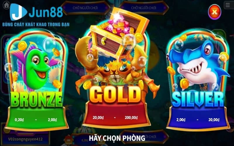 Có ba phòng cược khi chơi bắn cá Cua Vàng Có ba phòng cược khi chơi bắn cá Cua Vàng