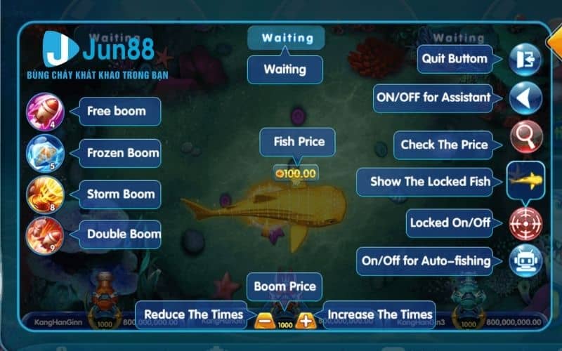 Giao diện trong game bắn cá Fishing 2 Giao diện trong game bắn cá Fishing 2
